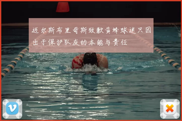 迈尔斯布里奇斯致歉黄蜂球迷只因出于保护队友的本能与责任