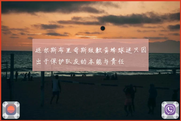 迈尔斯布里奇斯致歉黄蜂球迷只因出于保护队友的本能与责任